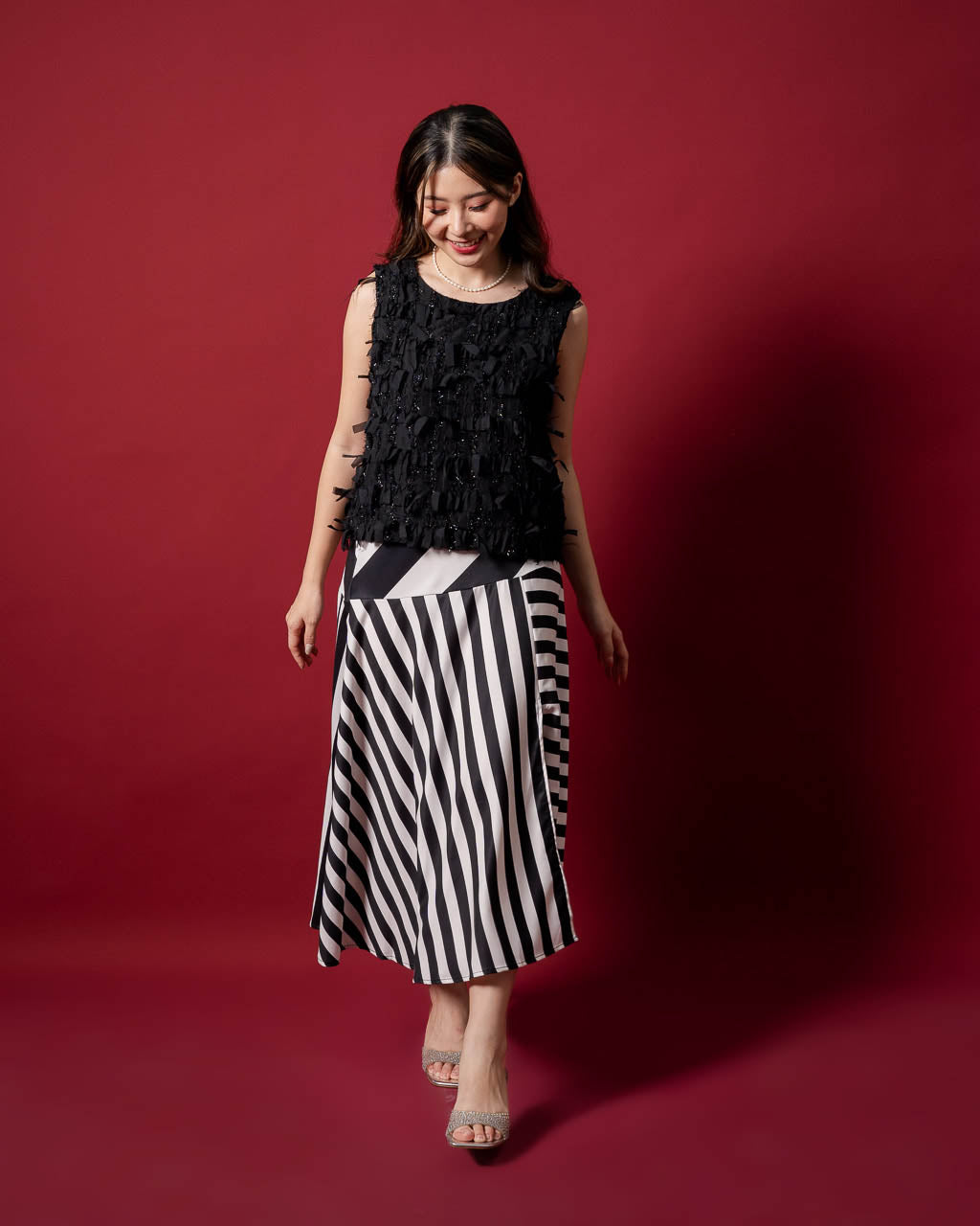 CNY Tuberose Skirt Black - 286302