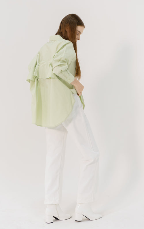 Dayle Top Sage - Atasan Wanita Lengan Panjang ( RESTOCK )