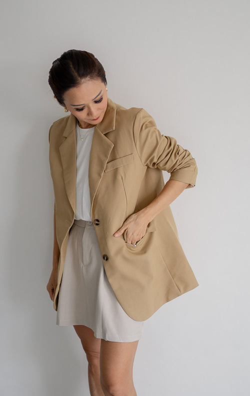 Bradley Oversized Brown Blazer – 188224