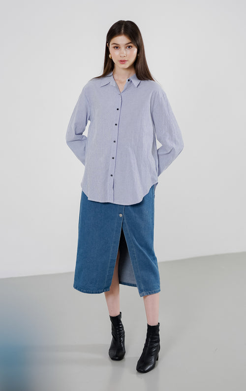 Diana Top Navy Striped