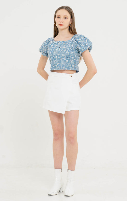 Ari Wrap White Skort – Celana Pendek Wanita - 288954