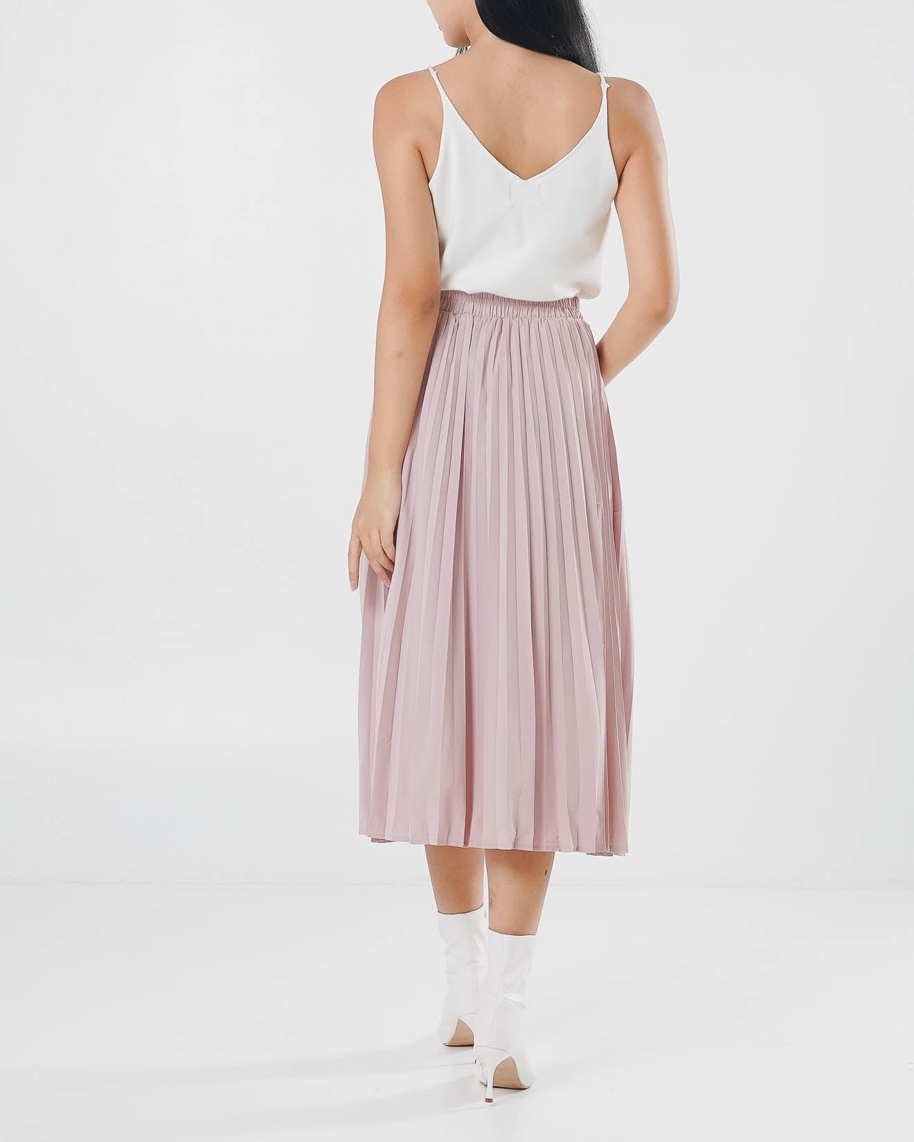 Larissa Pleats Skirt Pink  – Rok Kekinian Wanita ( RESTOCK )