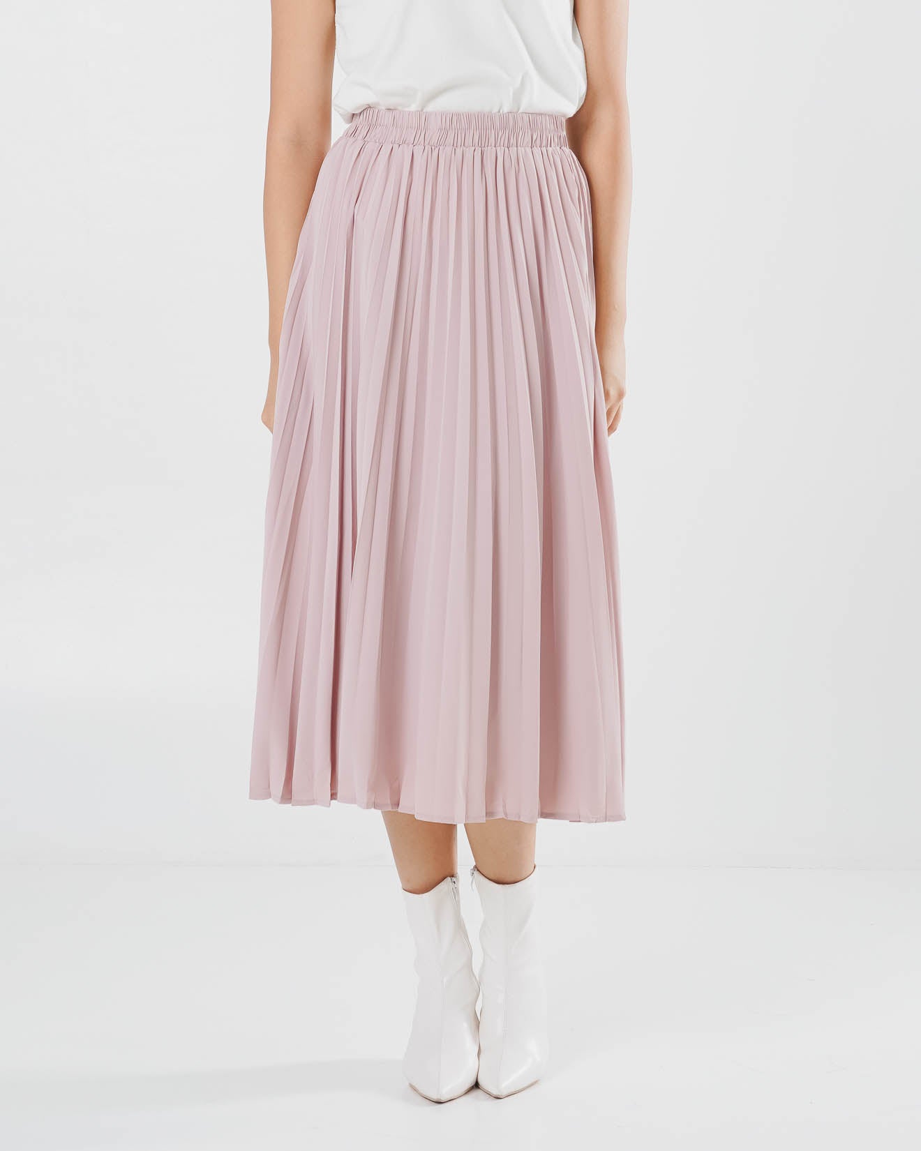 Larissa Pleats Skirt Pink  – Rok Kekinian Wanita ( RESTOCK )