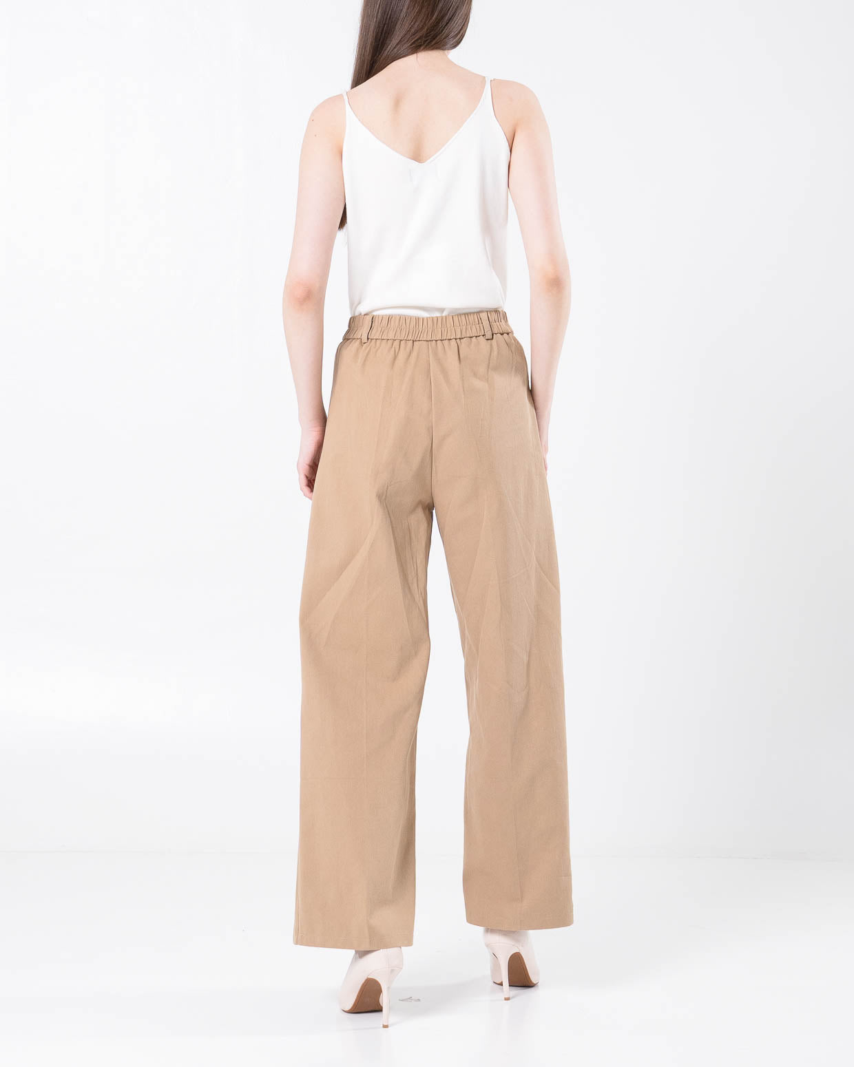 Cecilio Straight Cotton Brown Pants – Celana panjang Wanita - 289518