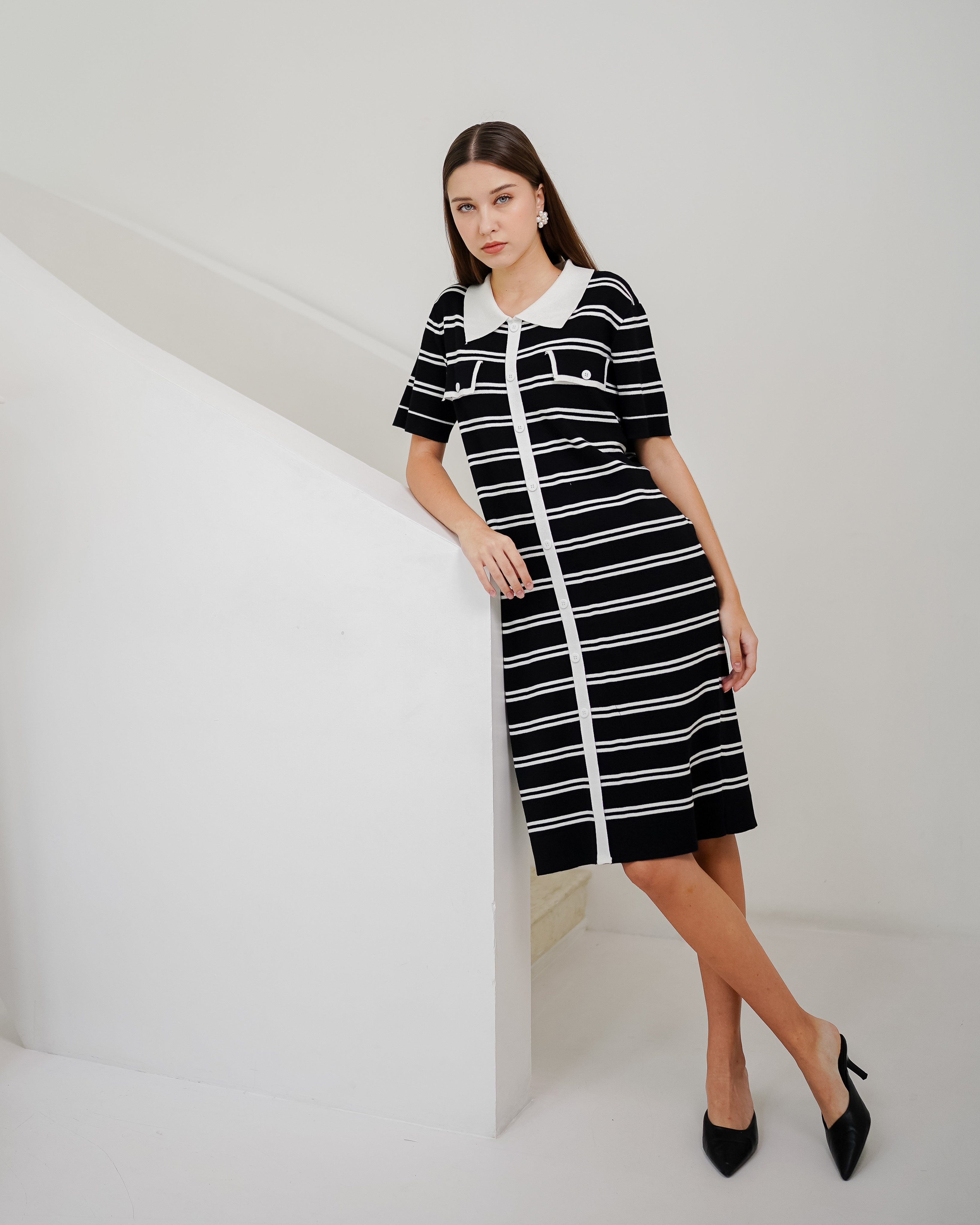 Georgia Knit Dress Black