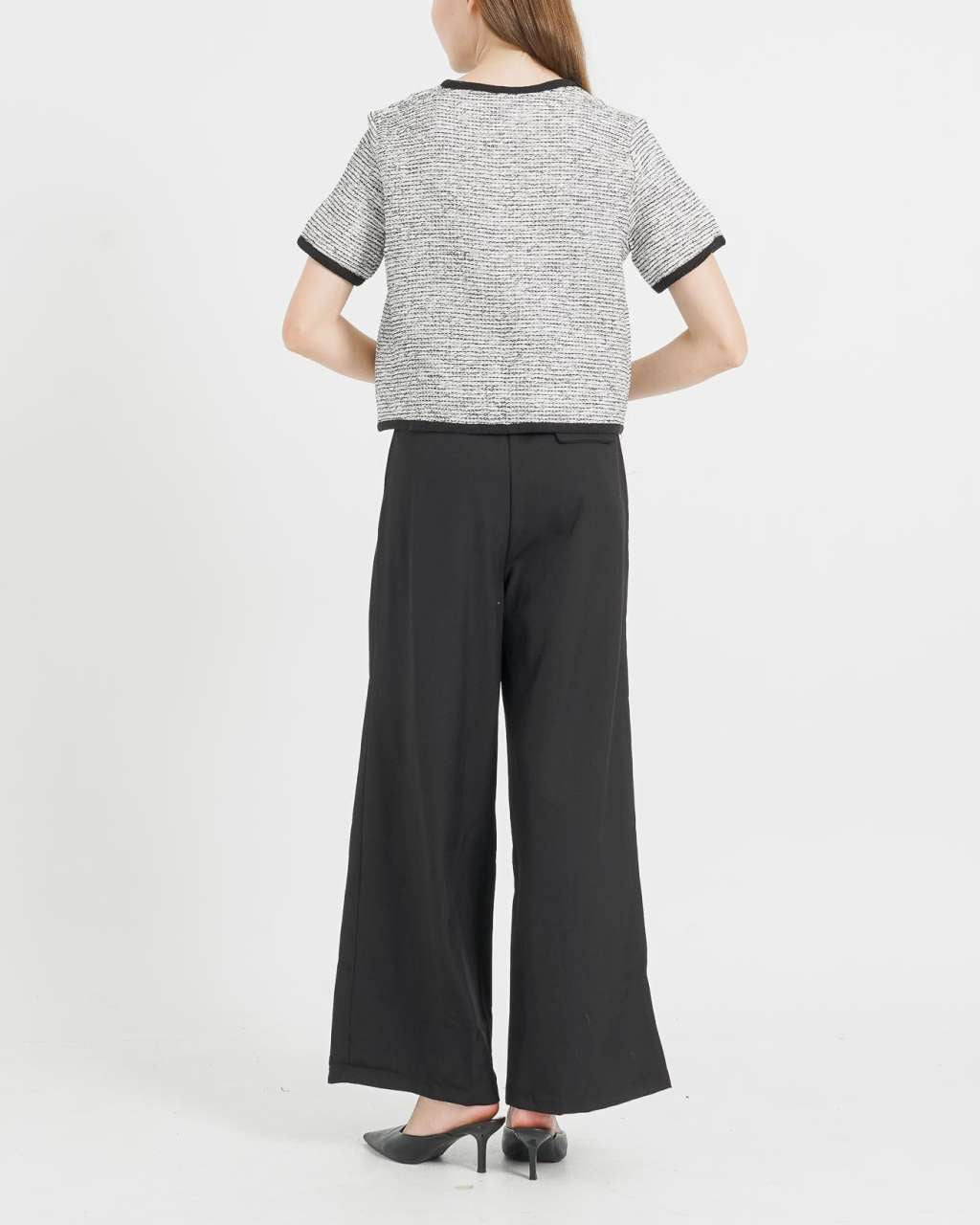 Sydney Wide Leg Black Pants  - Celana Formal  Wanita- 288411