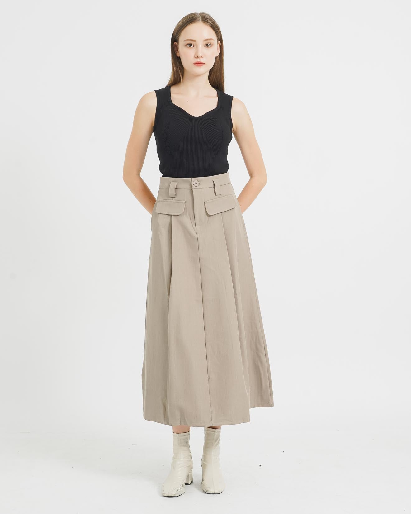 Callie Boxy Ivory Skirt - Rok Wanita - 289516