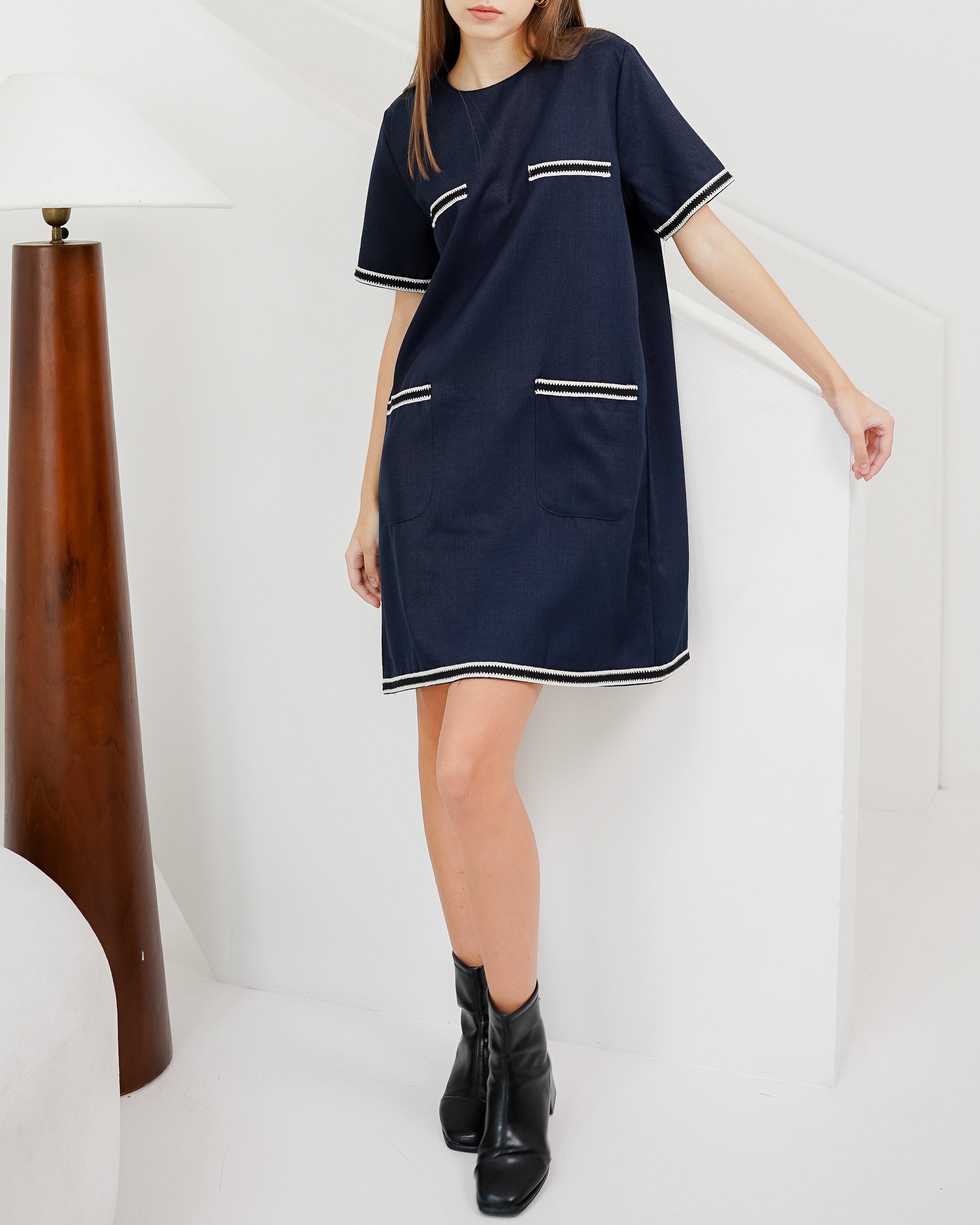 Cathalina Dress Navy