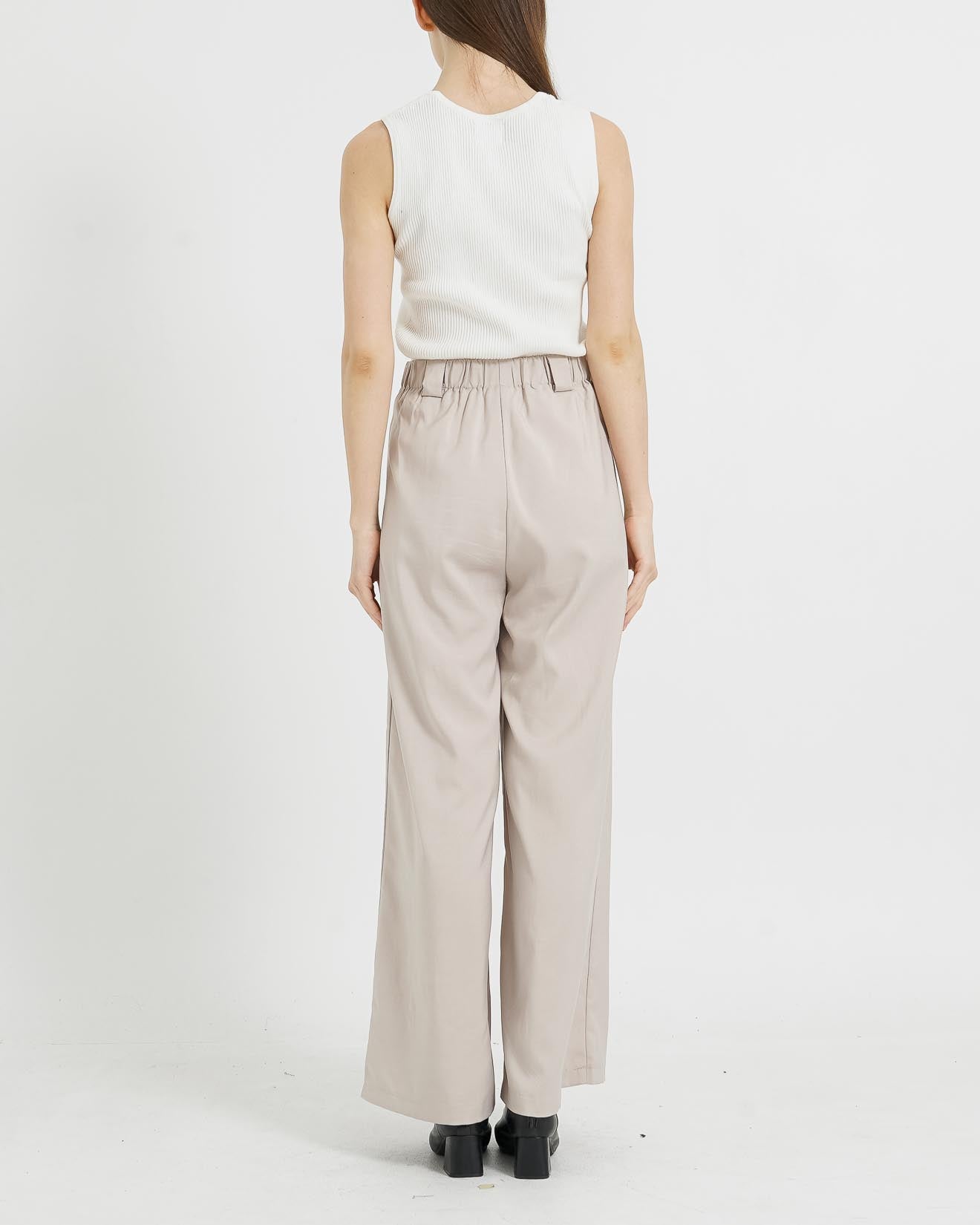 Wendy High Waist Ivory Pants - Celana Formal Wanita - 288912