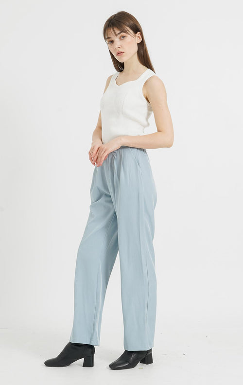 Claude Straight Blue Pants - Celana Panjang Wanita - 288929