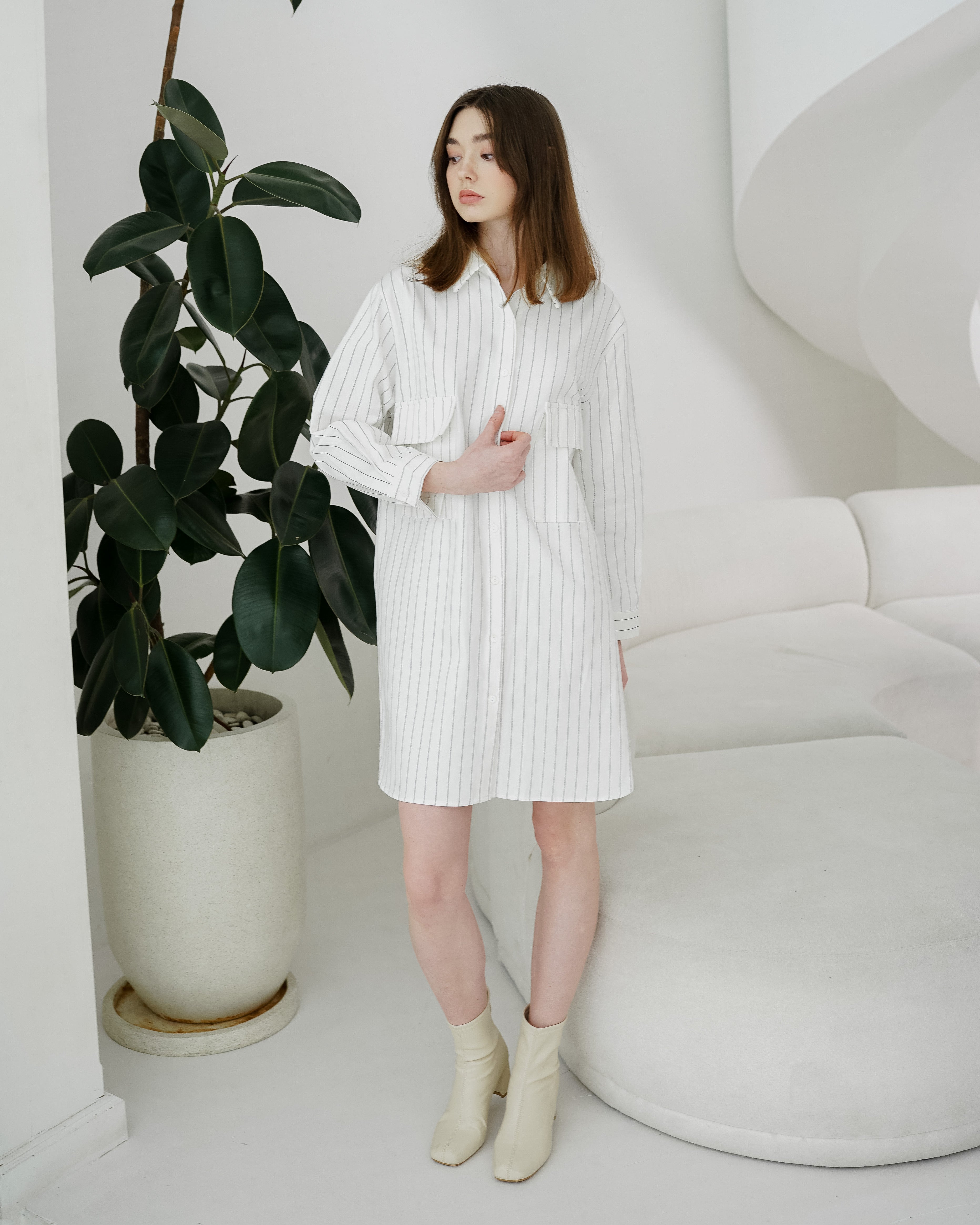 Clairo Dress White