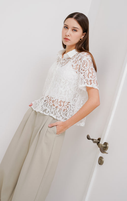 Lewisa Top White