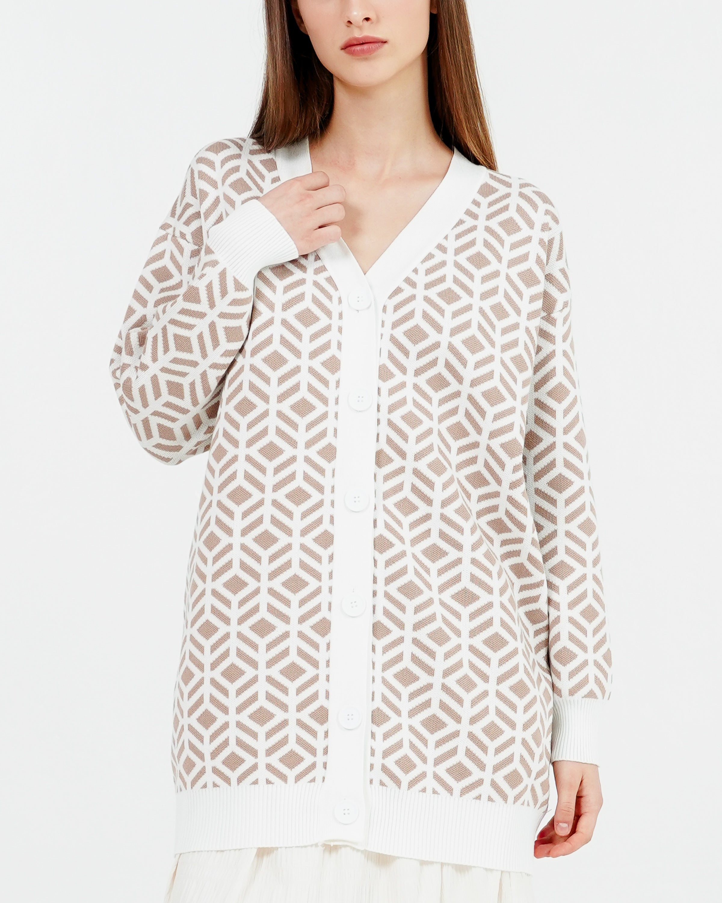 Everlie Knit Cardigan Brown