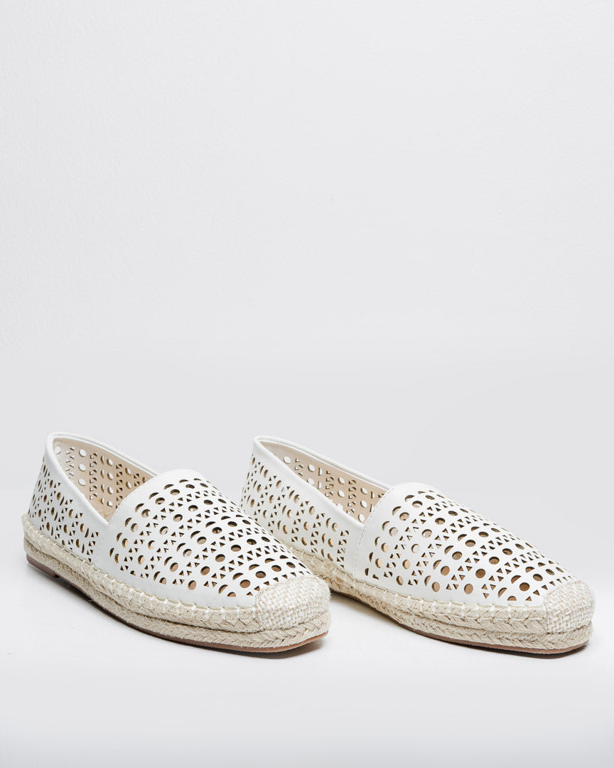 Pauline Espadrilles White - Shoes Mewah Wanita – 589008