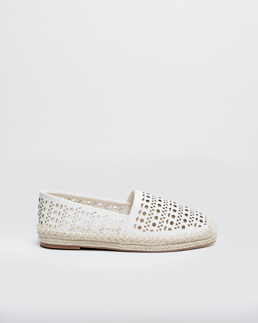 Pauline Espadrilles White - Shoes Mewah Wanita – 589008