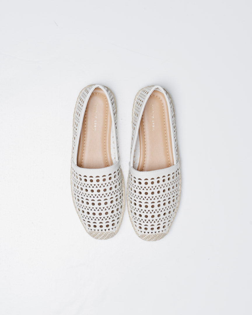 Pauline Espadrilles White - Shoes Mewah Wanita – 589008