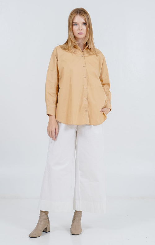 Dayle Top Brown - Atasan Wanita Lengan Panjang ( RESTOCK )