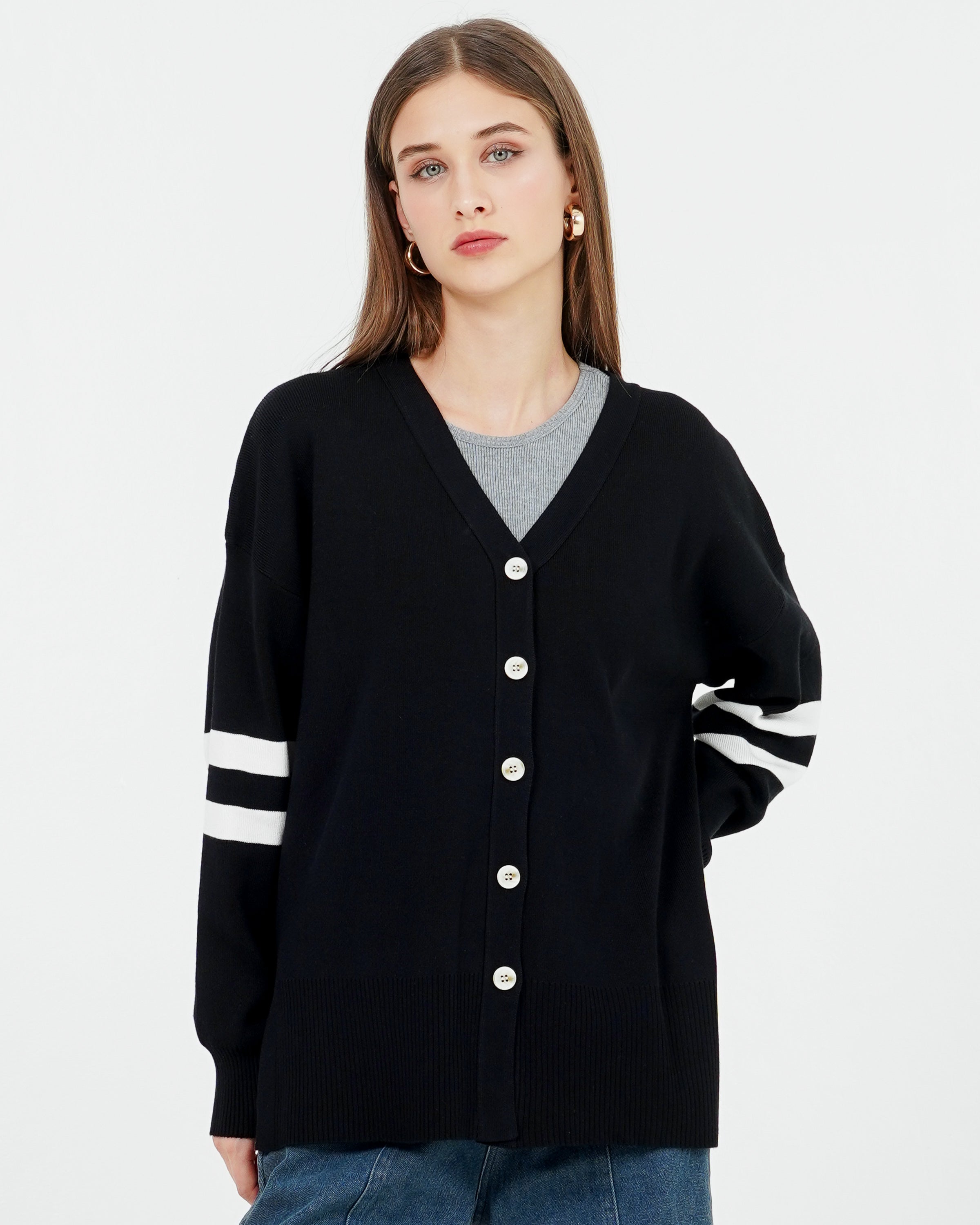 Amarsa Knit Cardigan Black