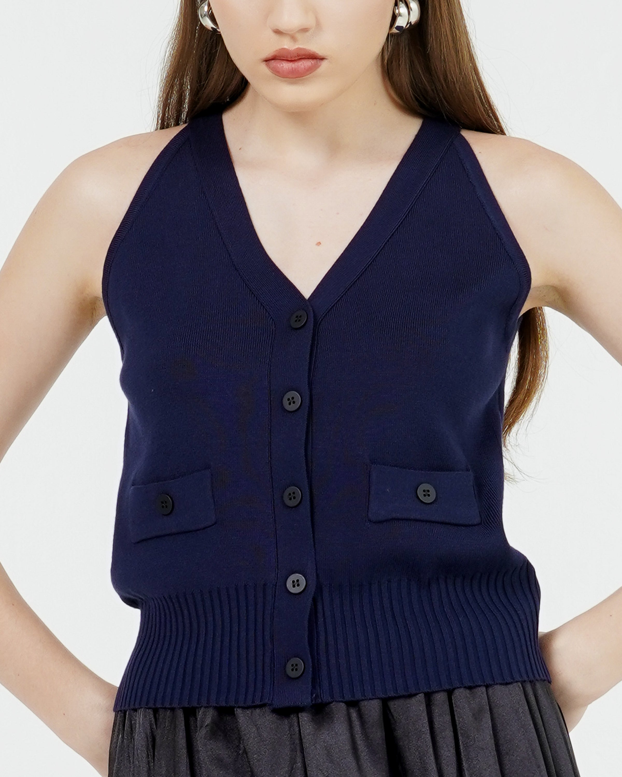 Hafwen Knit Top Navy