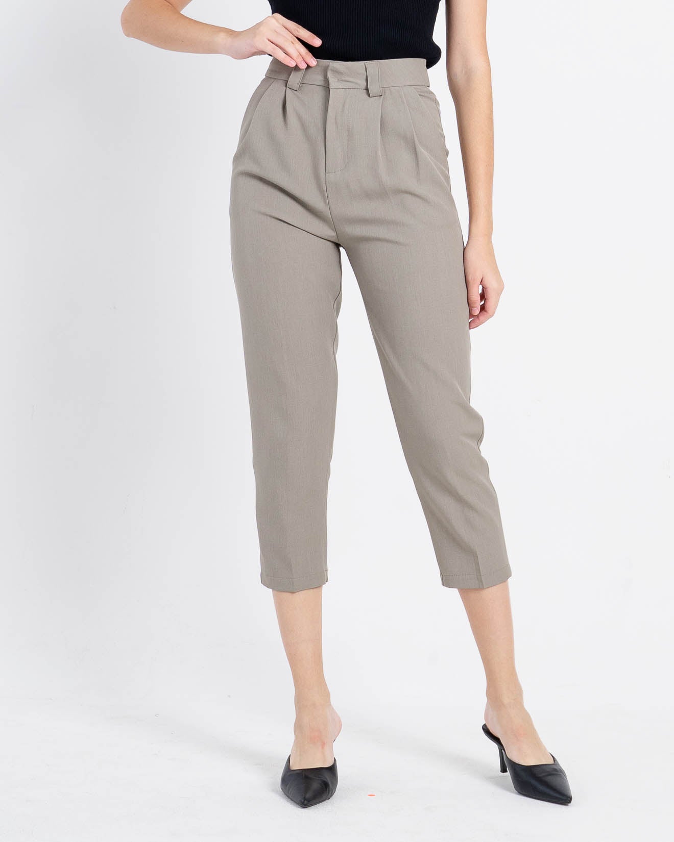 Rusel Fitted Light Brown Pants – Celana Panjang Wanita - 288525