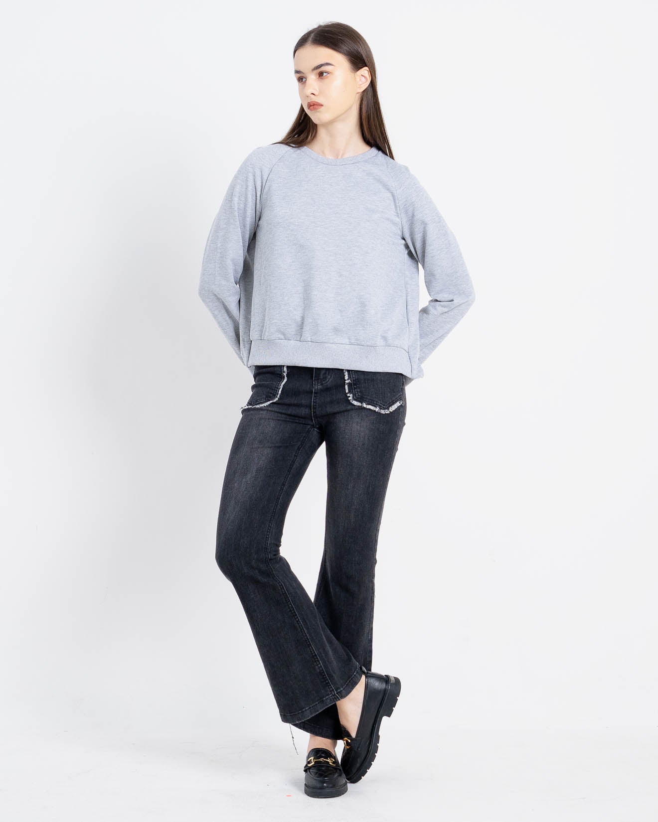 Sisca Oversized Grey Sweater – 188240