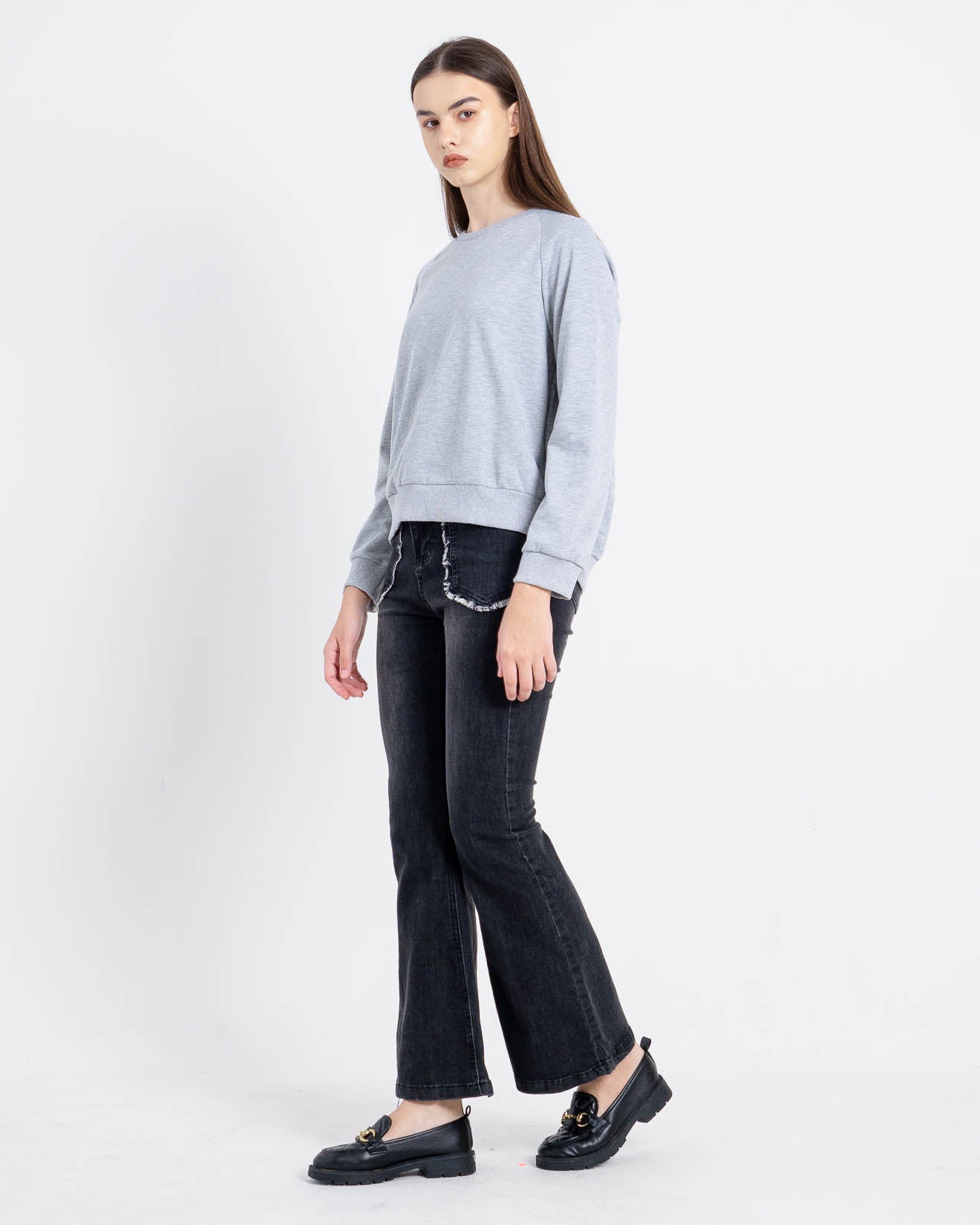 Sisca Oversized Grey Sweater – 188240