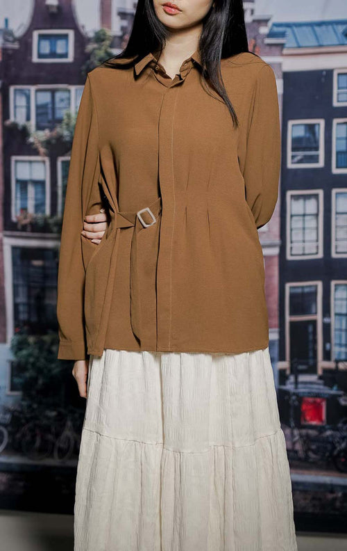Anka Top Brown