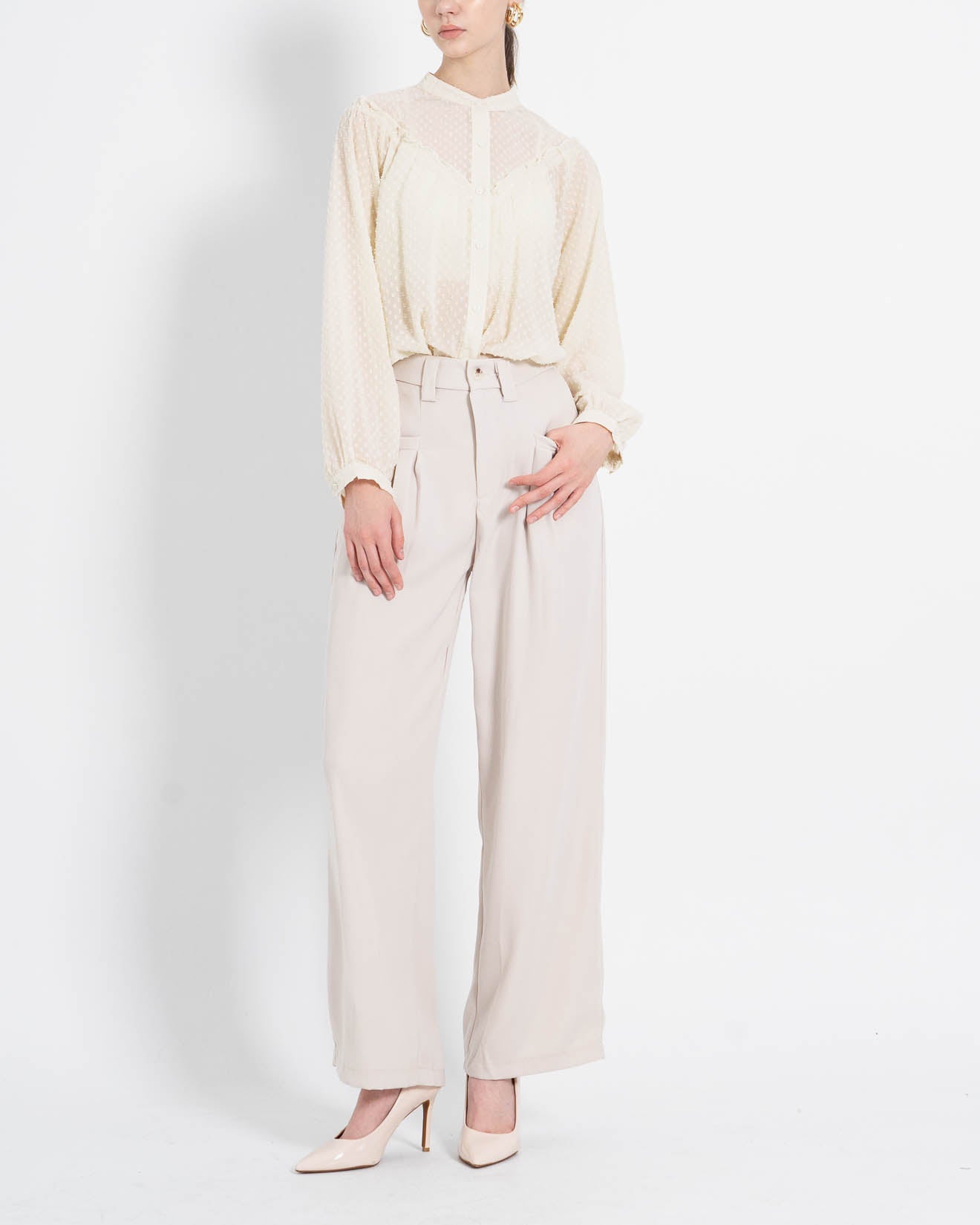 Conan Wide Ivory Pants – Celana Panjang Wanita - 288939