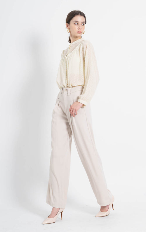 Conan Wide Ivory Pants – Celana Panjang Wanita - 288939