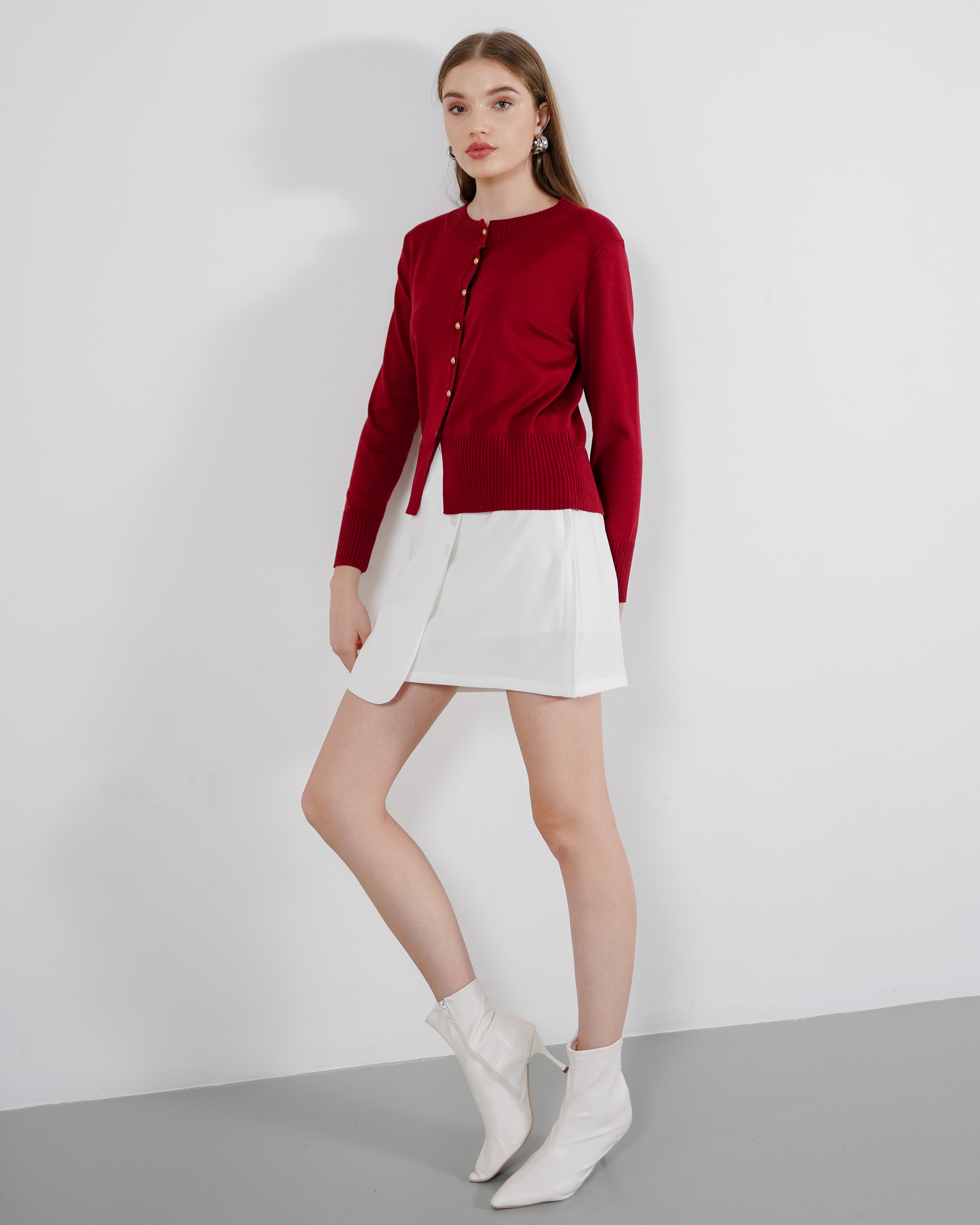 Helena Cardigan Maroon