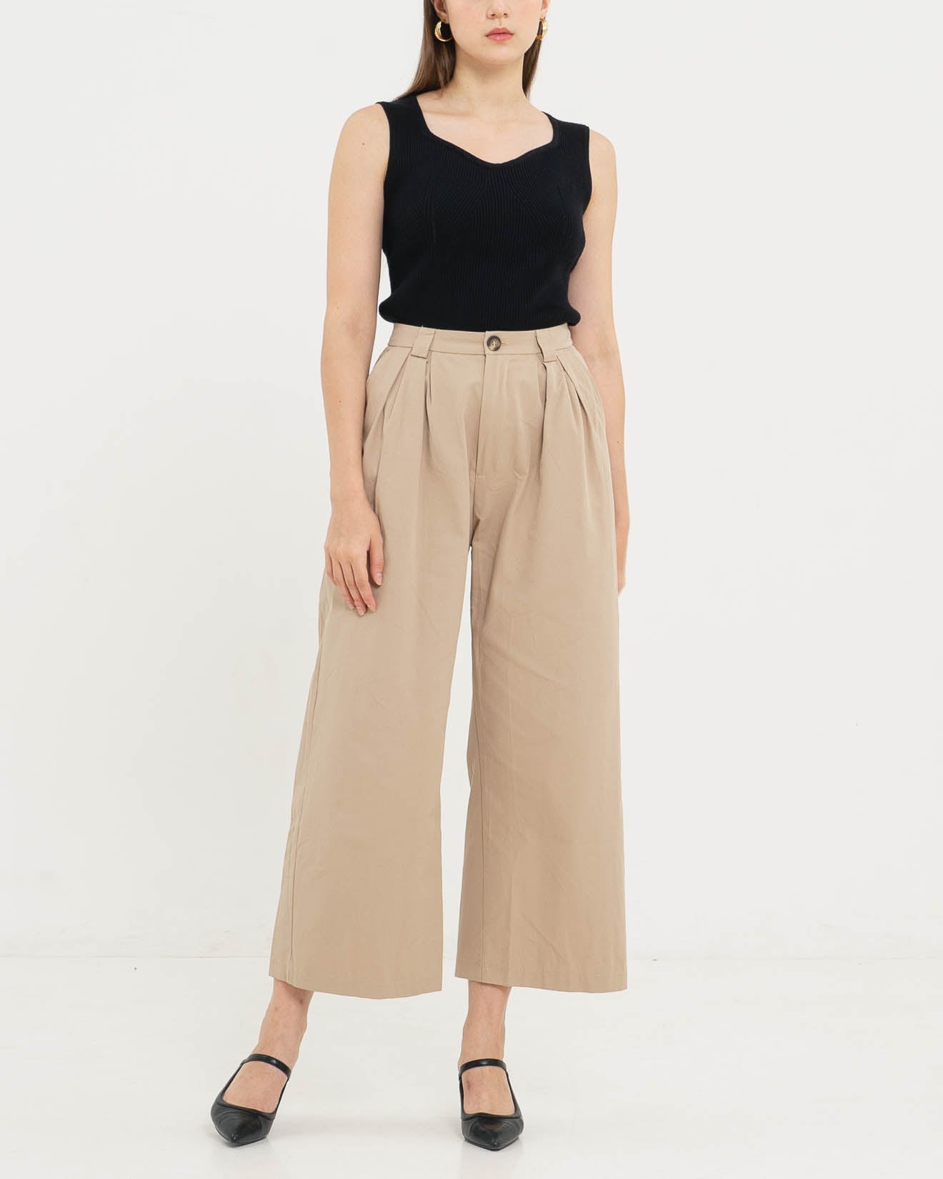 Kylo Wide Brown Pants – Celana - Panjang Wanita - 288209