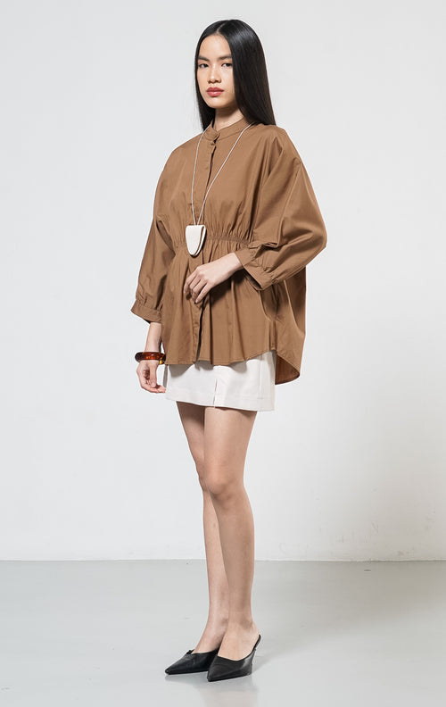 Ginera Top Brown