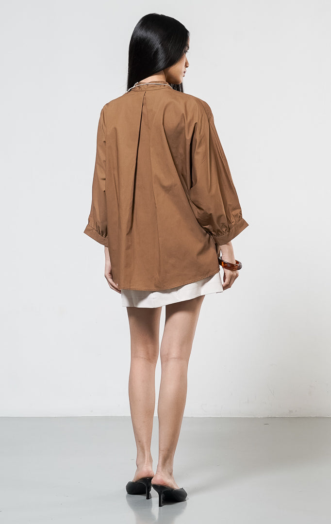 Ginera Top Brown
