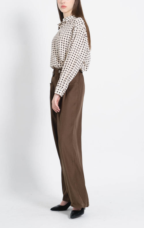 Conan Wide Brown Pants – Celana Panjang Wanita - 288938