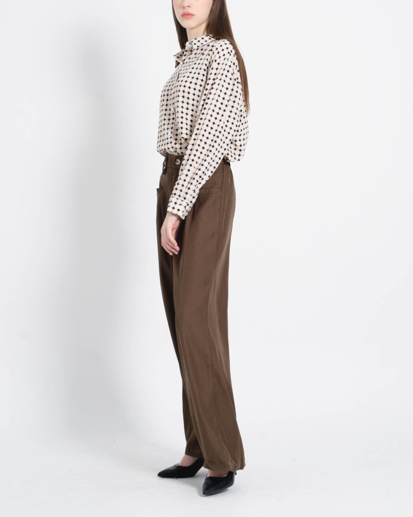 Conan Wide Brown Pants – Celana Panjang Wanita - 288938