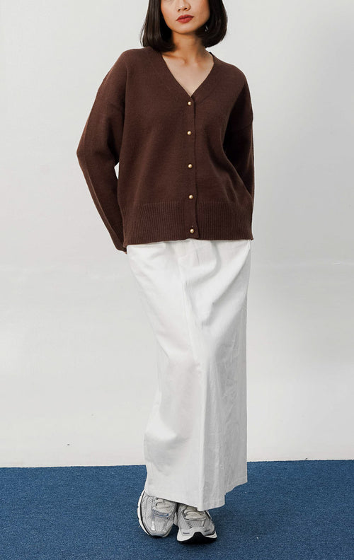 Elly Cardigan Dark Brown