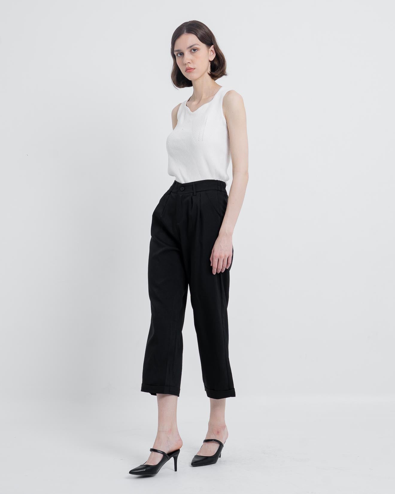 Eliot Wide Leg Pants Black – 288969