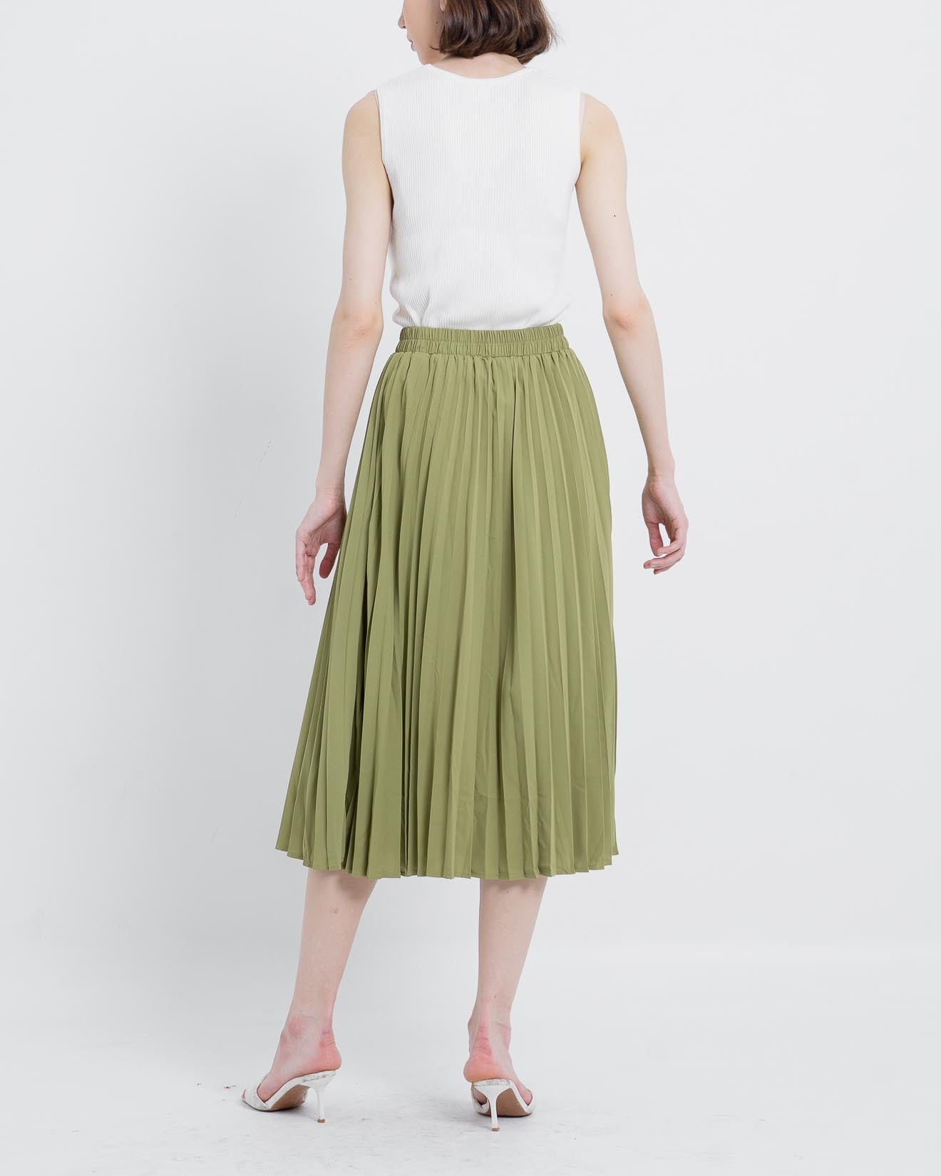 Larisa Pleats Skirt Green –  288415 ( RESTOCK )