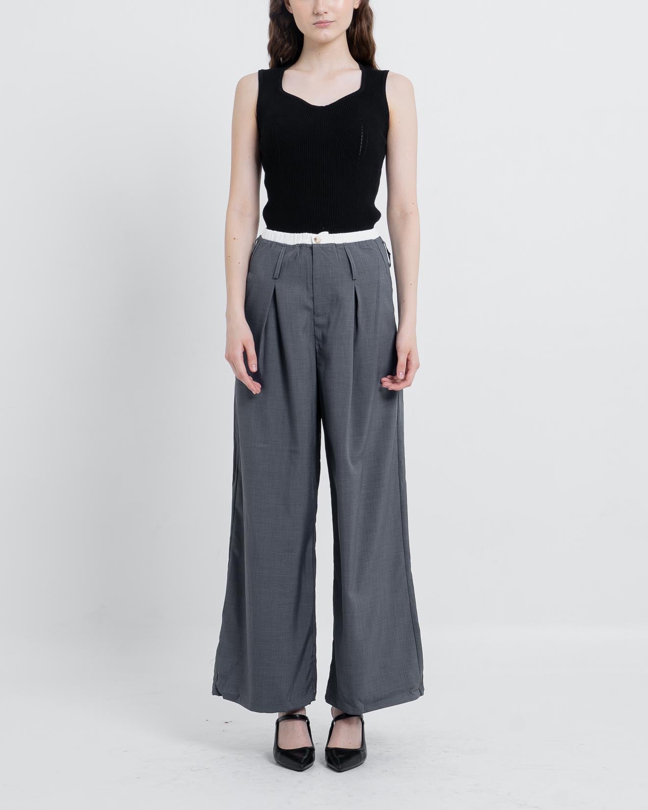 Andro Oversized Wide Grey Pants – 288948