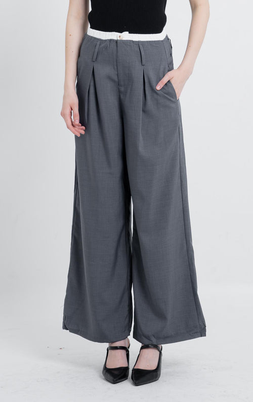 Andro Oversized Wide Grey Pants – 288948