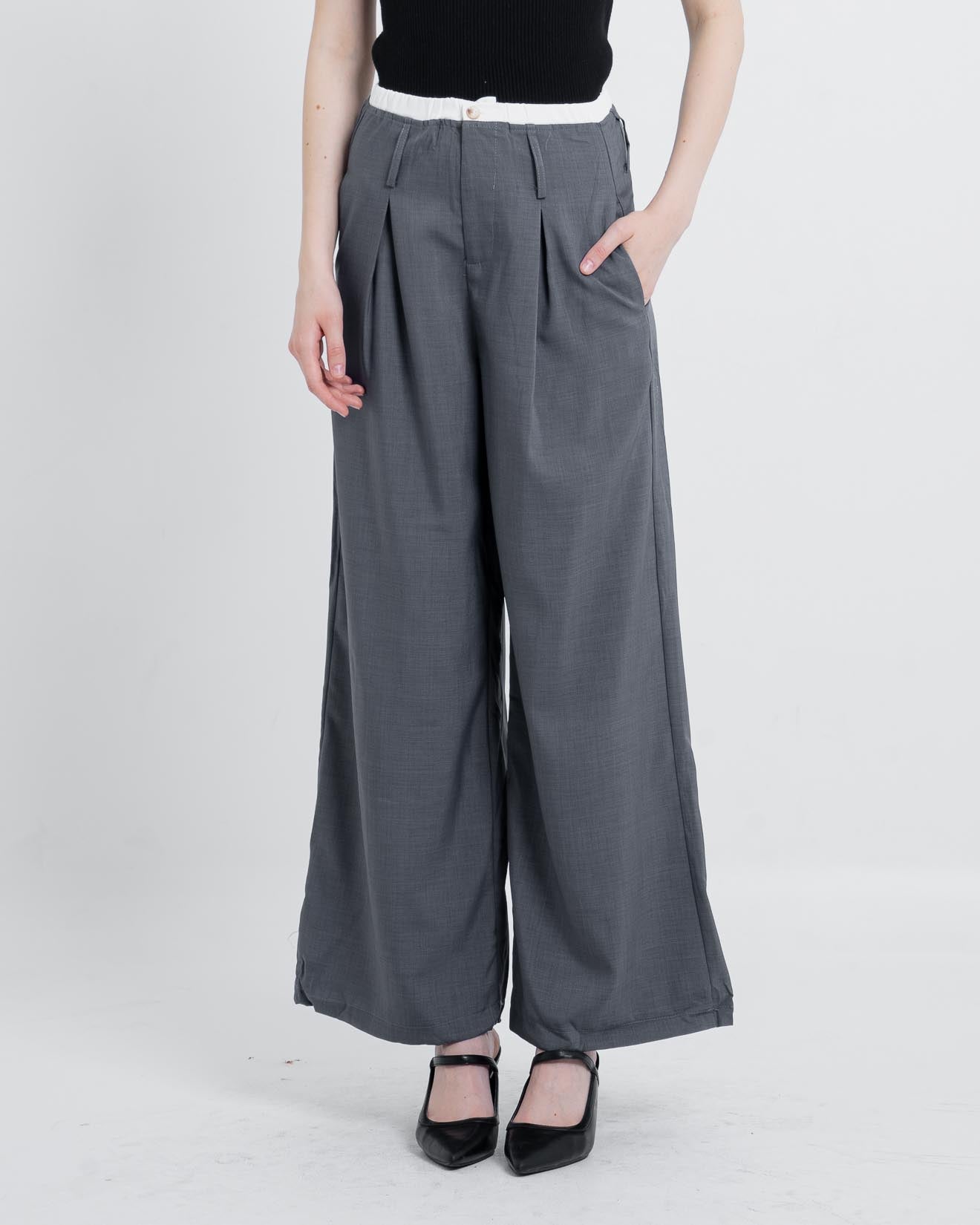 Andro Oversized Wide Grey Pants – 288948