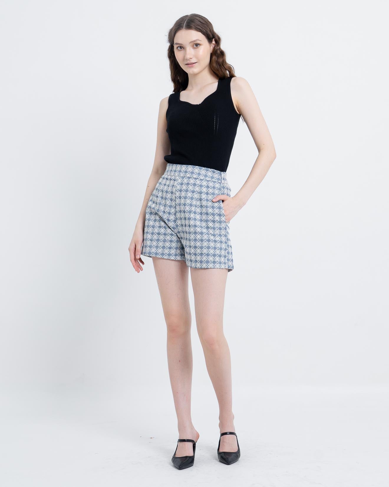 Torry Crochet Short Pants  Blue - 288968