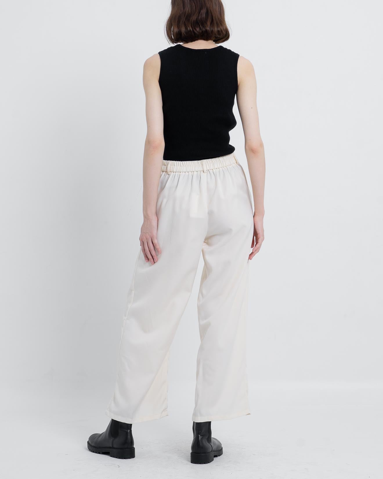 Naka High Waist Wide Pants Ivory – 288927