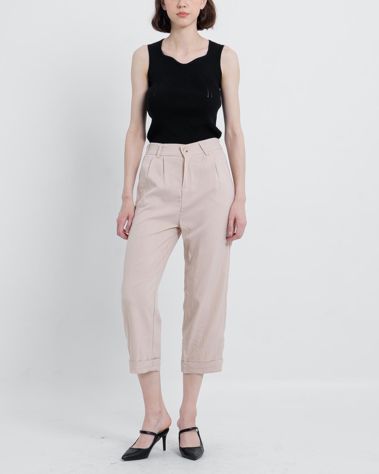 Eliot Wide Leg Ivory Pants – 288970