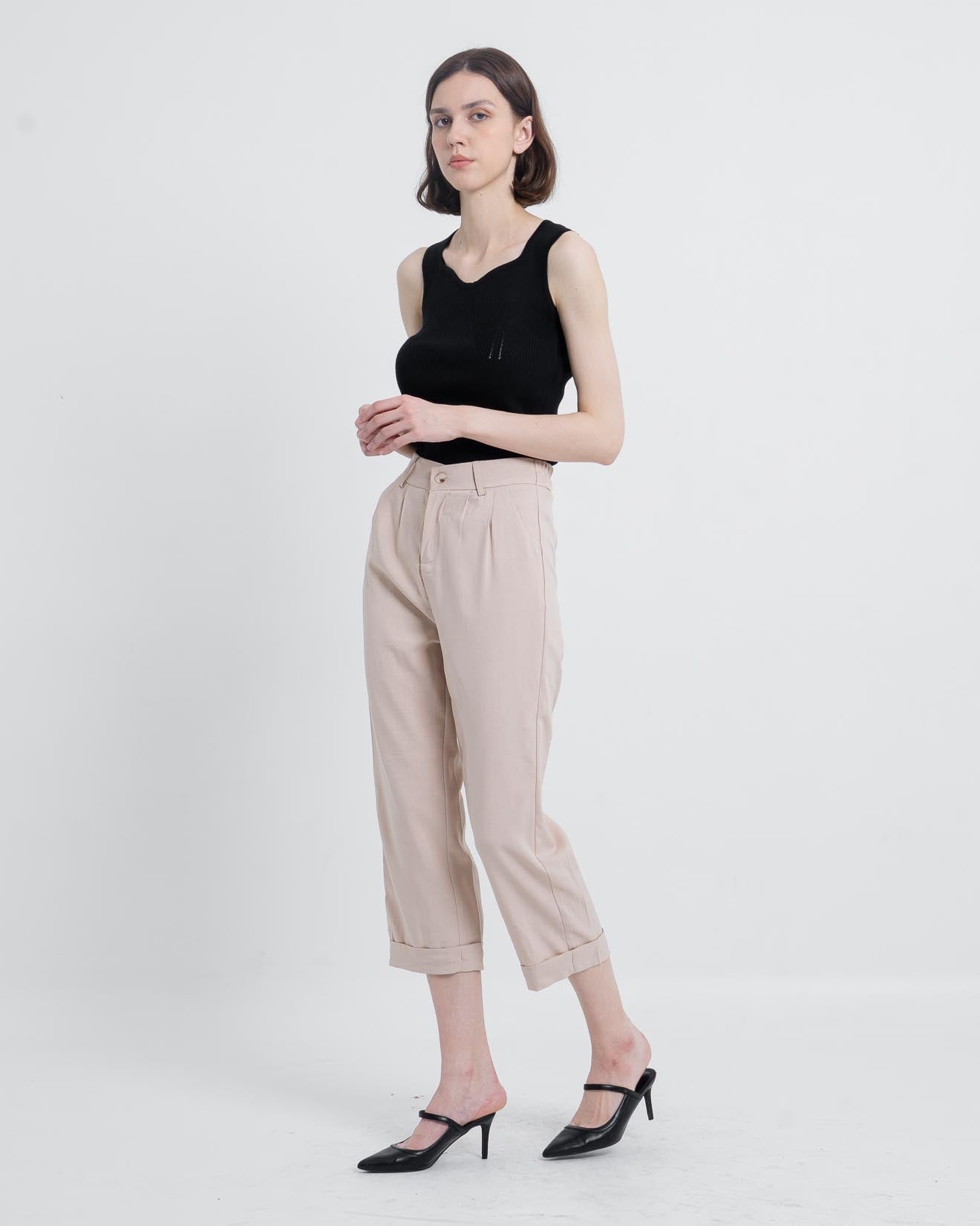 Eliot Wide Leg Ivory Pants – 288970